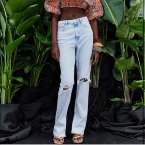 Zara High Waisted Flare Jeans